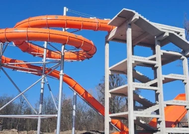 Konstrukcja wieży w Aquaparku - Racibórz