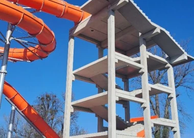 Konstrukcja wieży w Aquaparku - Racibórz