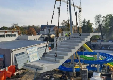 Konstrukcja wieży w Aquaparku - Racibórz